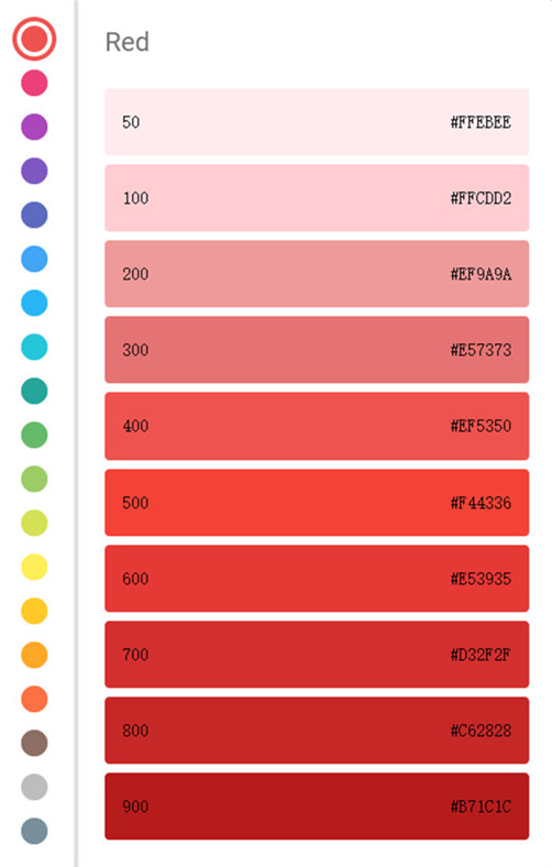 颜色代码选取源码常见色彩代码HEX格式十六进制颜色值代码一键复制HTML5源码